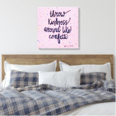 Drijf de Confetti rond Canvas Afdruk (Insitu (Slaapkamer))