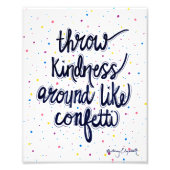 Drijf de Confetti rond Foto Afdruk (Voorkant)