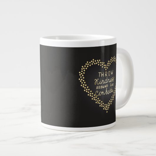 Drijf de Confetti rond Grote Koffiekop (Voorkant rechts)