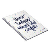 Drijf de Confetti rond Notitieboek (Rechterzijde)