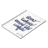 Drijf de Confetti rond Notitieboek (Linkerzijde)