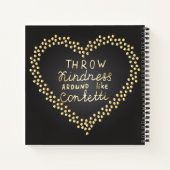 Drijf de Confetti rond Notitieboek (Achterkant)