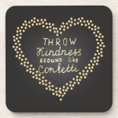 Drijf de Confetti rond Onderzetter (Voorkant)