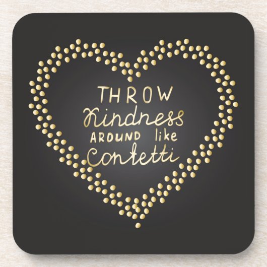 Drijf de Confetti rond Onderzetter (Voorkant)