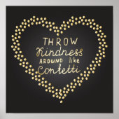 Drijf de Confetti rond Poster (Voorkant)