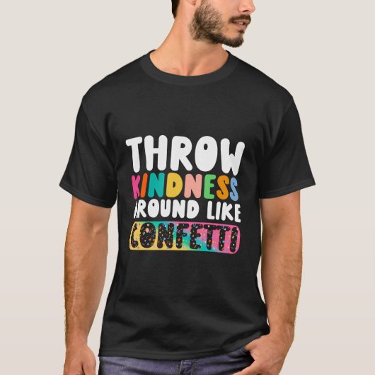 Drijf de Confetti rond T-shirt (Voorkant)
