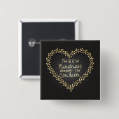 Drijf de Confetti rond Vierkante Button 5,1 Cm (Voorkant /achterkant)