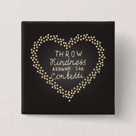Drijf de Confetti rond Vierkante Button 5,1 Cm (Voorkant)