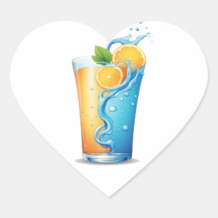 Drijf de dorst Ontsteken de Zest Prime Hydration Hart Sticker