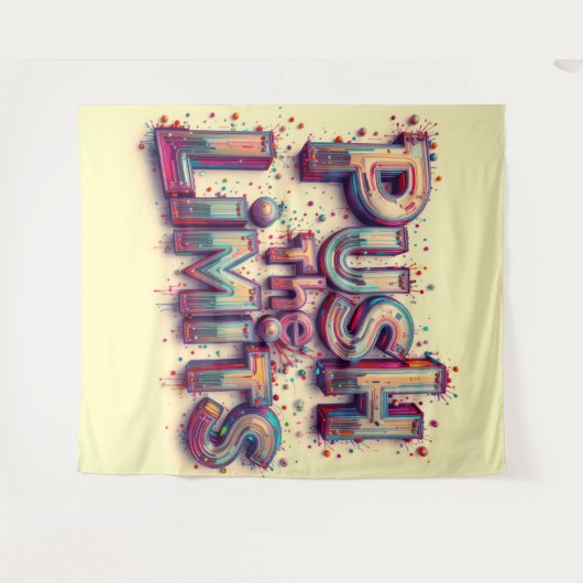 Drijf De Grenzen Op Wandkleed (Voorkant (horizontaal))