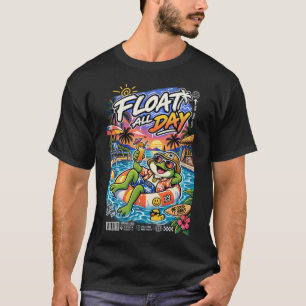 Drijf de hele dag – Chill Frog Zomerstemming T-shirt