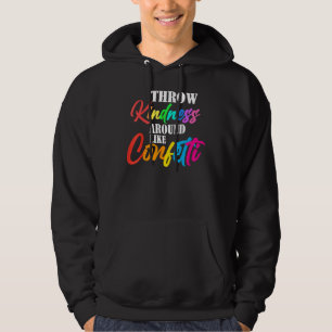 Drijf de kindheid rond de Confetti tegen pesterije Hoodie
