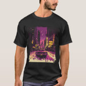 Drijf de nacht in t-shirt (Voorkant)