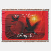 Drijf en ontwerp van de liefde voor het hart deken (Voorkant)