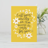 Drijf je angst op hem omdat hij zich zorgen maakt kaart (Staand voorkant)