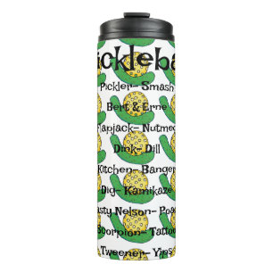 Drijf je Pickleball Dorst Thermosbeker