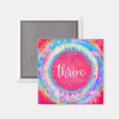 Drijf Kleurrijke Inspirerend  Leuk Roze Magneet (Voorkant / Achterkant)