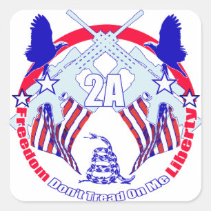 Drijf me niet op 2A Vierkante Sticker