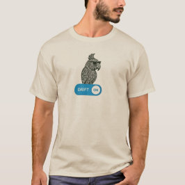 Drijf mee met één koele papegaai t-shirt