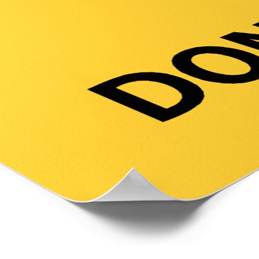 Drijf niet op Poster (Hoek)