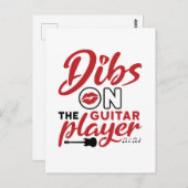 Drijf op de gitaarspeler briefkaart (Voorkant / Achterkant)