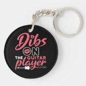 Drijf op de gitaarspeler sleutelhanger (Achterkant)