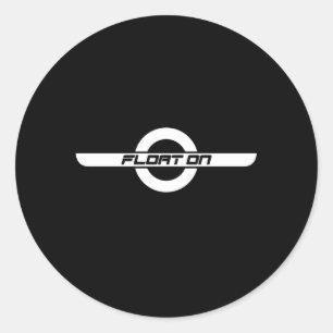 Drijf op een wiel geïnspireerd ronde sticker