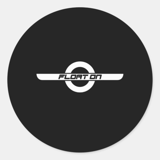 Drijf op een wiel geïnspireerd ronde sticker (Voorkant)