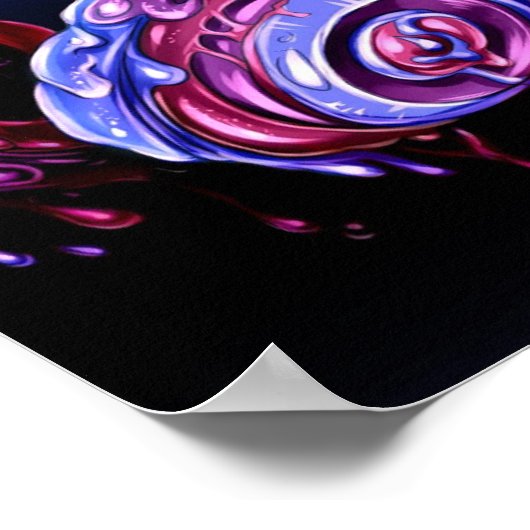 Drijf op hoofdtelefoons poster (Hoek)