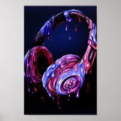 Drijf op hoofdtelefoons poster (Voorkant)