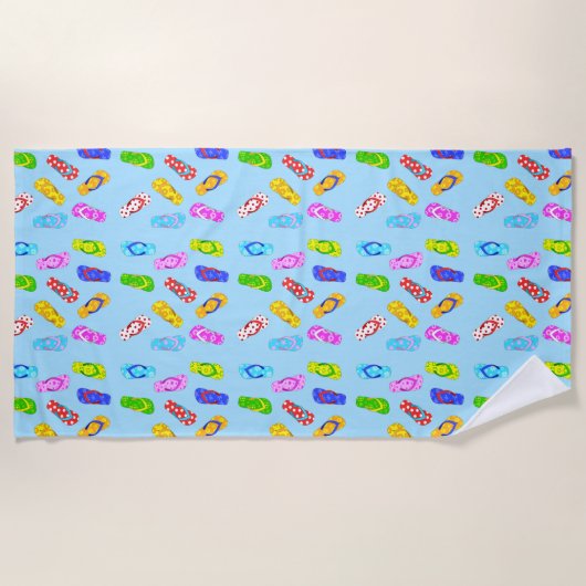 Drijfbalken blauw handdoek (Voorkant)