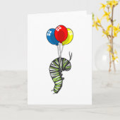 Drijfbalon Kaart (Gele Bloem)