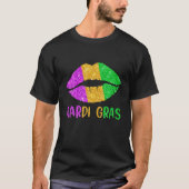 Drijfband Fleur de Lys Mardi Gras Funny T-shirt (Voorkant)