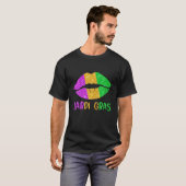 Drijfband Fleur de Lys Mardi Gras Funny T-shirt (Voorkant volledig)