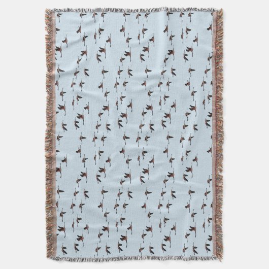 Drijfband voor vliegen (lichtblauw) deken (Voorkant Verticaal)