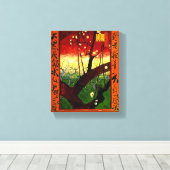 Drijfbloem van de roemenboom Van Gogh Fine Art Canvas Afdruk (Insitu (Houten vloer))
