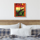 Drijfbloem van de roemenboom Van Gogh Fine Art Canvas Afdruk (Insitu (Slaapkamer))