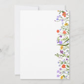 Drijfbloemen Botanisch Vrijgezellenfeest Kaart (Achterkant)