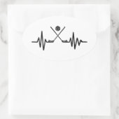 Drijffrequentie Ovale Sticker (Tas)