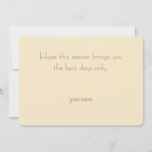 Drijfherfstbladeren Kaart (Achterkant)