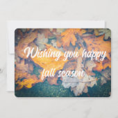 Drijfherfstbladeren Kaart (Voorkant)