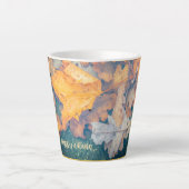 Drijfherfstbladeren Latte Mok (Voorkant)