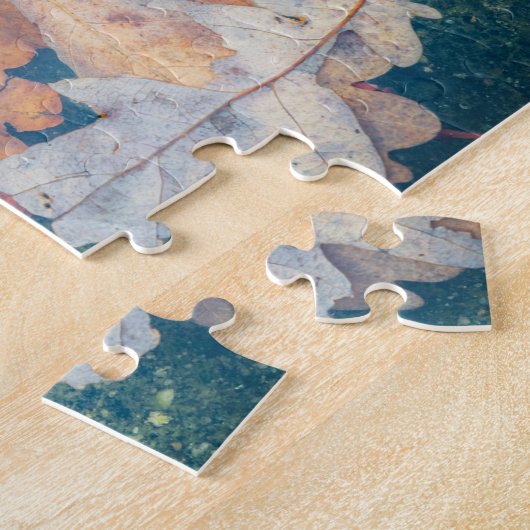 Drijfherfstbladeren Legpuzzel (Zijkant)