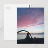 Drijfhout Boog Zonsondergang Briefkaart (Voorkant / Achterkant)