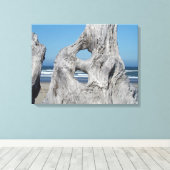 Drijfhout Canvas Fotografie afdrukken Kust (Insitu (Houten vloer))