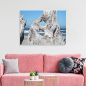 Drijfhout Canvas Fotografie afdrukken Kust (Insitu (Woonkamer))