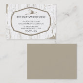 DRIJFHOUT EN MUS VOGEL VISITEKAARTJE (Voorkant / Achterkant)