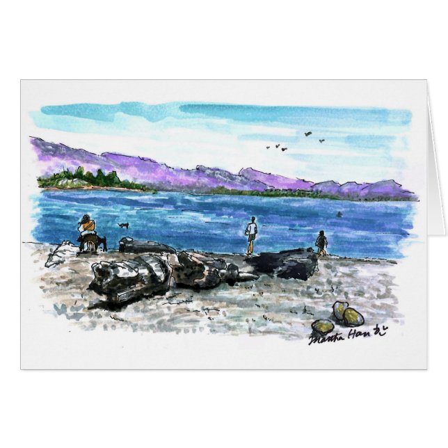 Drijfhout en oceaan (Voorkant Horizontaal)