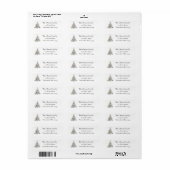Drijfhout Kust Kerstboom Retouradres Etiket (Full Sheet)