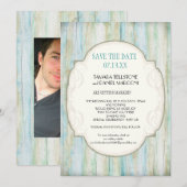 Drijfhout Oceaan Strand Kuststrook Bewaar de datum Kaart (Voorkant / Achterkant)